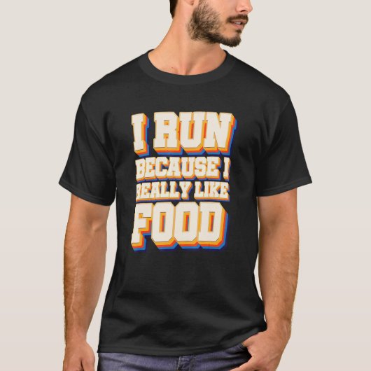 Ich laufe wie Food Cross Country laufen XC laufen T-Shirt (Vorderseite)