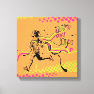 "Ich laufende Leinwand mag meines Lebens"