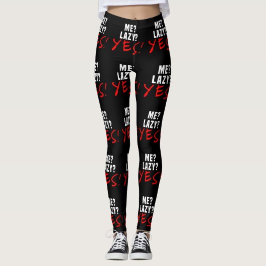 Ich? Lazy? Ja! Leggings (Vorderseite)