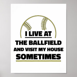 Ich lebe auf dem Llfield. Besuch mein Haus manchma Poster