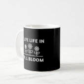 Ich lebe das Leben in vollem Blut | Gartenangebot Kaffeetasse (Vorderseite Links)