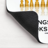 Ich lebe ein Leben von Königen, Königinnen, Rochen Mousepad (Ecke)
