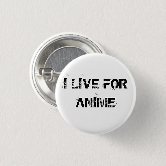 ICH LEBE FÜR ANIME BUTTON (Vorne & Hinten)
