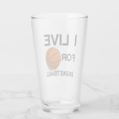 ICH LEBE FÜR BASKETBALL GLAS (Rückseite)