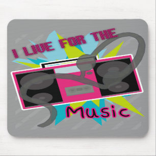 Ich lebe für die Musik Mousepad