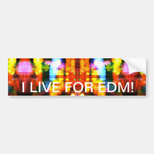 Ich lebe für EDM! Autoaufkleber