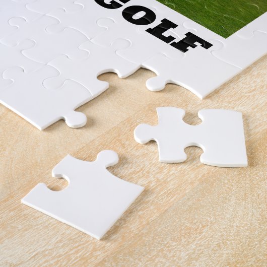 Ich lebe für Golf (Golfspieler auf Golfplatz) Puzzle (Seite)
