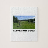 Ich lebe für Golf (Golfspieler auf Golfplatz) Puzzle (Vertikal)