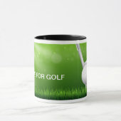 Ich lebe für Golf-Tasse Tasse (Zentrum)