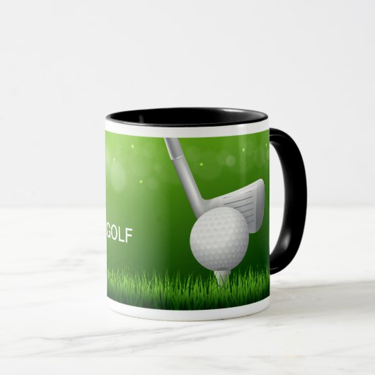 Ich lebe für Golf-Tasse Tasse (VorderseiteRechts)