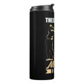 Ich lebe für Golf Thermosbecher (Nach links gedreht)