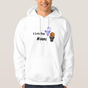 Ich lebe für Hoops Männerhoodie Hoodie