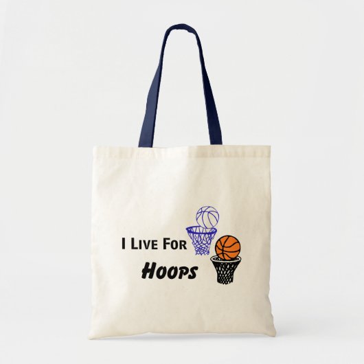 Ich lebe für Hoops Totbeutel Tragetasche (Vorne)