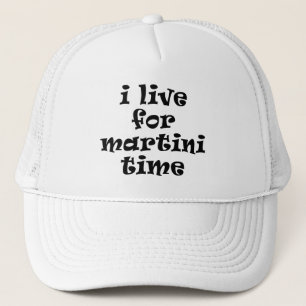 Ich lebe für Martini Time Hat Truckerkappe