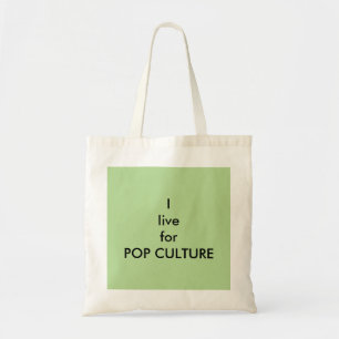 Ich lebe für POP KULTUR Angebot Tragetasche