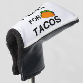 ICH LEBE FÜR TACOS GOLF HEADCOVER (3/4 Vorderseite)