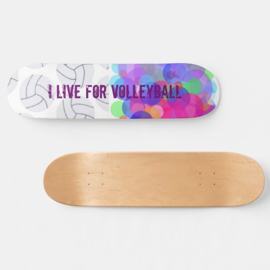 ICH LEBE FÜR VOLLEYBALL SKATEBOARD (Horizontal)