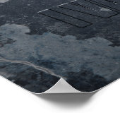 Ich lebe hartes Schädelplakat Poster (Ecke)