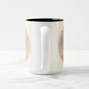 ICH LEBE IN EINEM RAUM & ZITAT ZWEIFARBIGE TASSE