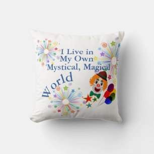 Ich lebe in meinem eigenen mystisch-magischen Welt Kissen