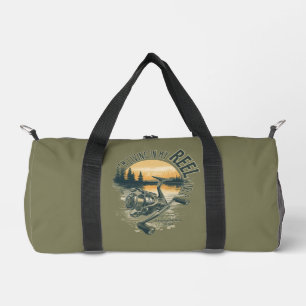Ich lebe in meiner   Lustiges Fischer-Geschenk    Duffle Bag