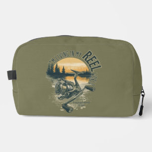 Ich lebe in meiner   Lustiges Fischer-Geschenk    Waschbeutel