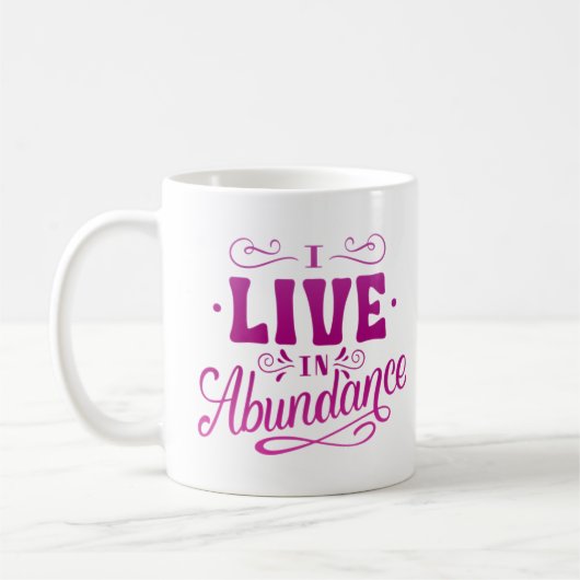 ICH LEBE IN ÜBERLEBEN KAFFEETASSE (Links)