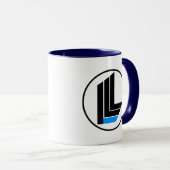 Ich lebe Leben-Kaffee-Tasse mit Logo Tasse (VorderseiteRechts)