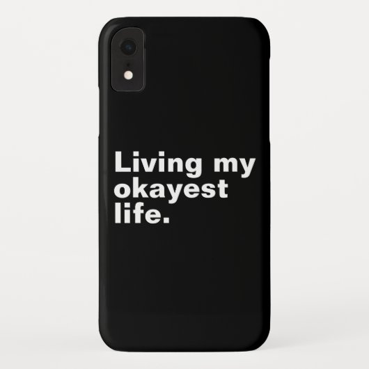 Ich lebe mein ganzes Leben. Case-Mate iPhone Hülle (Rückseite)