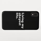 Ich lebe mein ganzes Leben. Case-Mate iPhone Hülle (Rückseite (Horizontal))