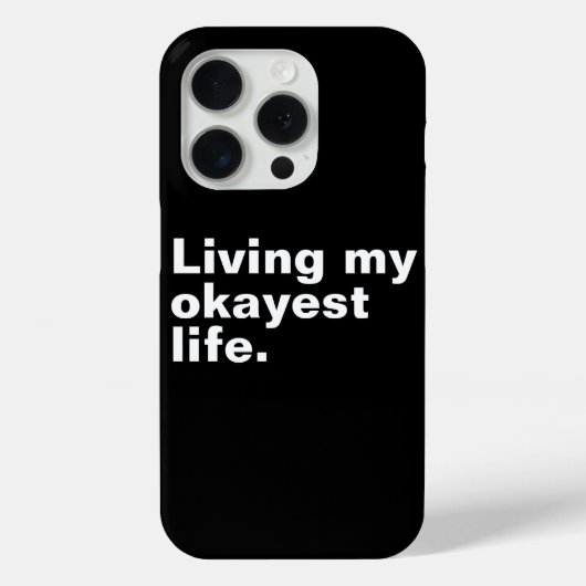 Ich lebe mein ganzes Leben. Case-Mate iPhone Hülle (Rückseite)