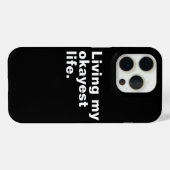 Ich lebe mein ganzes Leben. Case-Mate iPhone Hülle (Rückseite (Horizontal))