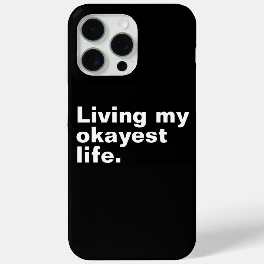 Ich lebe mein ganzes Leben. Case-Mate iPhone Hülle (Rückseite)