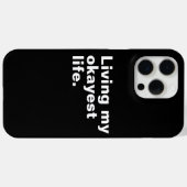 Ich lebe mein ganzes Leben. Case-Mate iPhone Hülle (Rückseite (Horizontal))