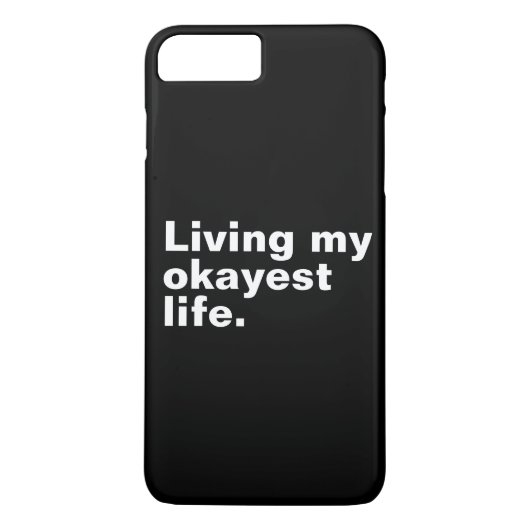 Ich lebe mein ganzes Leben. Case-Mate iPhone Hülle (Rückseite)