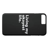 Ich lebe mein ganzes Leben. Case-Mate iPhone Hülle (Rückseite (Horizontal))