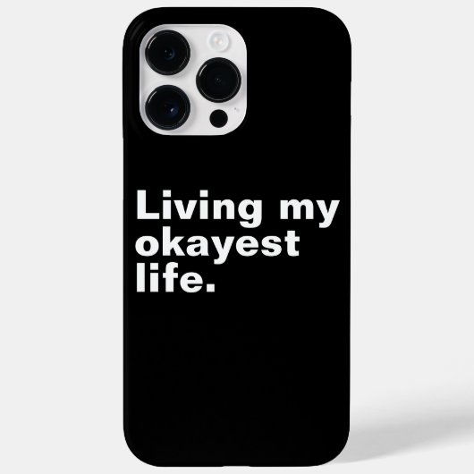 Ich lebe mein ganzes Leben. Case-Mate iPhone Hülle (Rückseite)