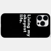 Ich lebe mein ganzes Leben. Case-Mate iPhone Hülle (Rückseite (Horizontal))