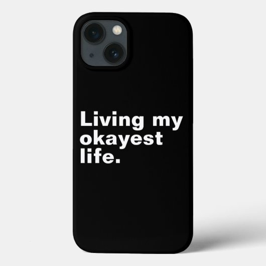 Ich lebe mein ganzes Leben. Case-Mate iPhone Hülle (Rückseite)