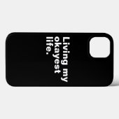 Ich lebe mein ganzes Leben. Case-Mate iPhone Hülle (Rückseite (Horizontal))