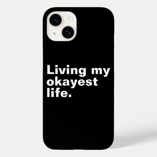 Ich lebe mein ganzes Leben. Case-Mate iPhone Hülle (Rückseite)