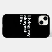 Ich lebe mein ganzes Leben. Case-Mate iPhone Hülle (Rückseite (Horizontal))