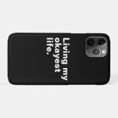 Ich lebe mein ganzes Leben. Case-Mate iPhone Hülle (Rückseite (Horizontal))