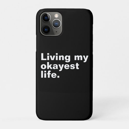 Ich lebe mein ganzes Leben. Case-Mate iPhone Hülle (Rückseite)
