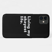 Ich lebe mein ganzes Leben. Case-Mate iPhone Hülle (Rückseite (Horizontal))