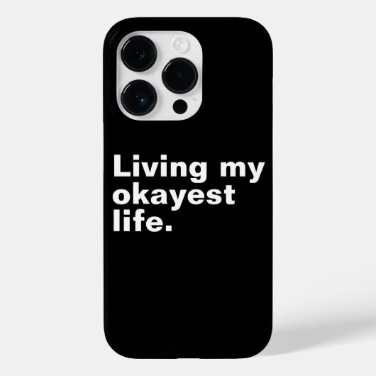 Ich lebe mein ganzes Leben. Case-Mate iPhone Hülle (Rückseite)