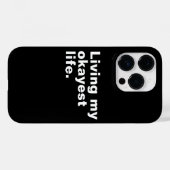 Ich lebe mein ganzes Leben. Case-Mate iPhone Hülle (Rückseite (Horizontal))