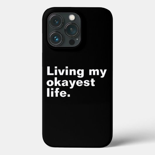 Ich lebe mein ganzes Leben. Case-Mate iPhone Hülle (Rückseite)