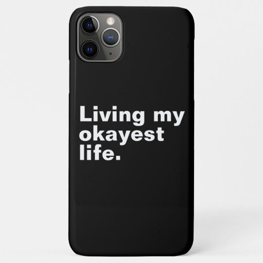 Ich lebe mein ganzes Leben. Case-Mate iPhone Hülle (Rückseite)