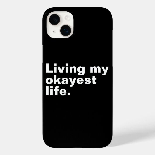 Ich lebe mein ganzes Leben. Case-Mate iPhone Hülle (Rückseite)